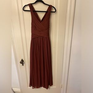 Davids Bridal Bridesmaid Dress in Wine